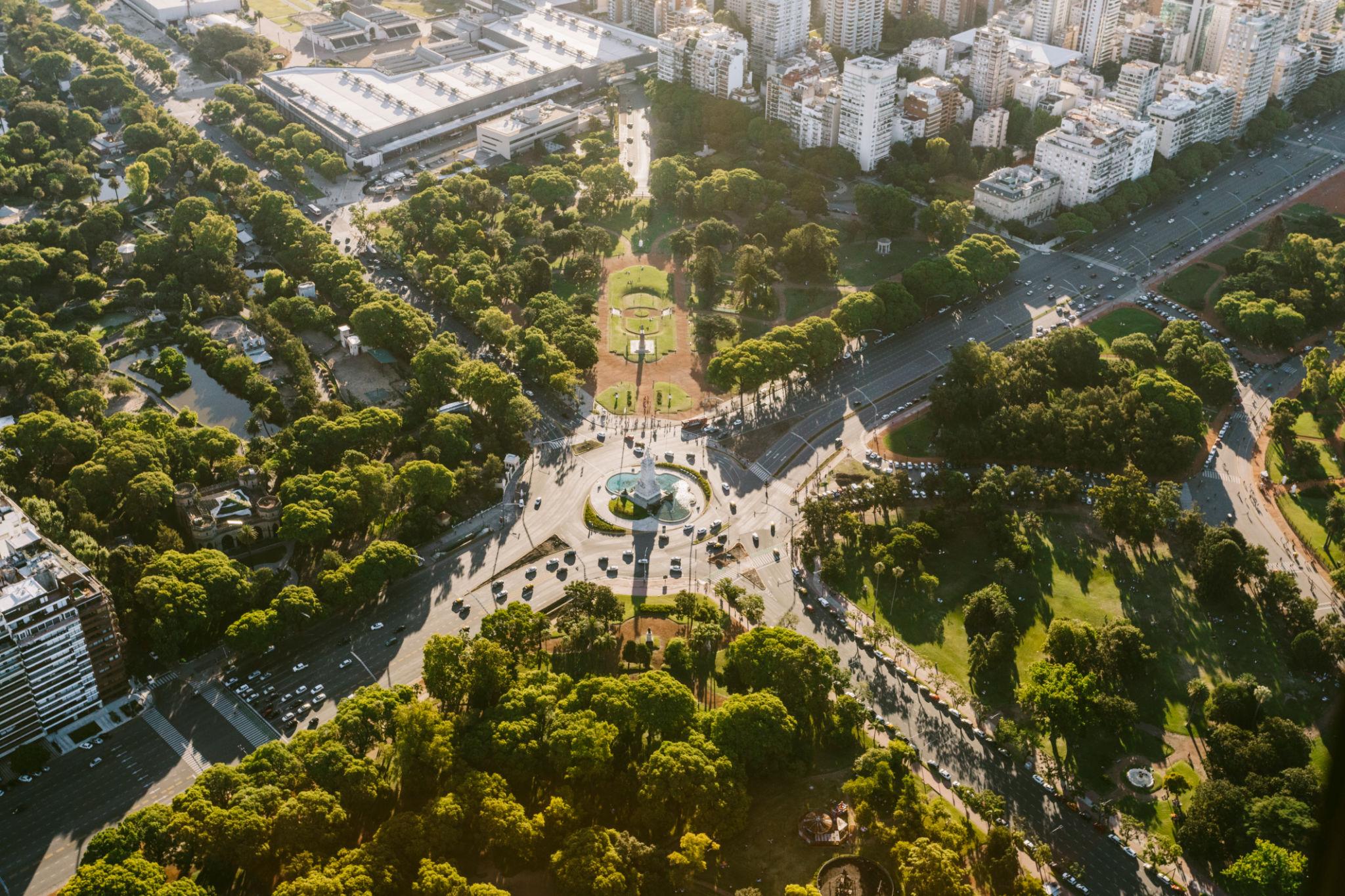 Buenos Aires desde el aire. Bosques de Palermo
